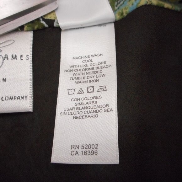 NWT Emma James Women's size 16W Green Paisley Floral Lined Midi Vintage - Picture 8 of 11